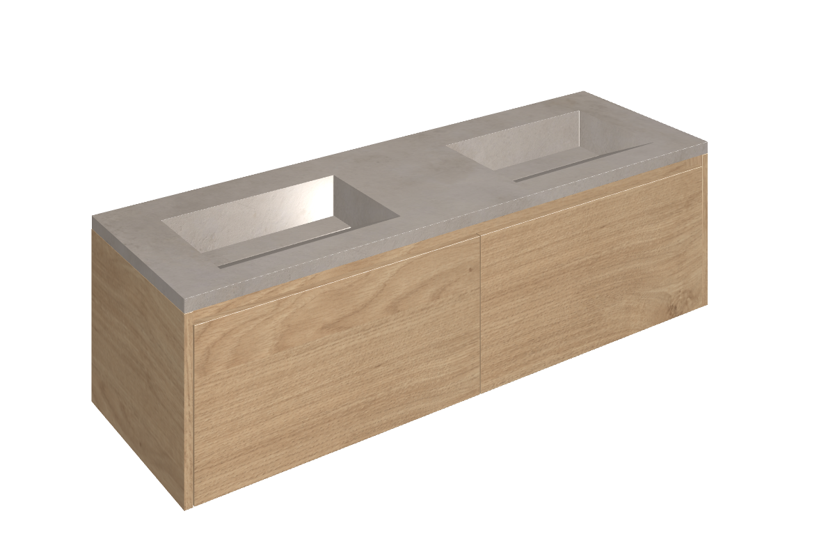 Fly Air Washbasin Duo 150 Wood